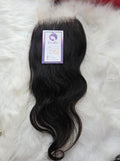 4x4 12" bodywave closure lace piece