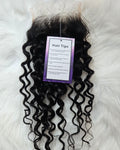 4x4 14" waterwave closure lace piece