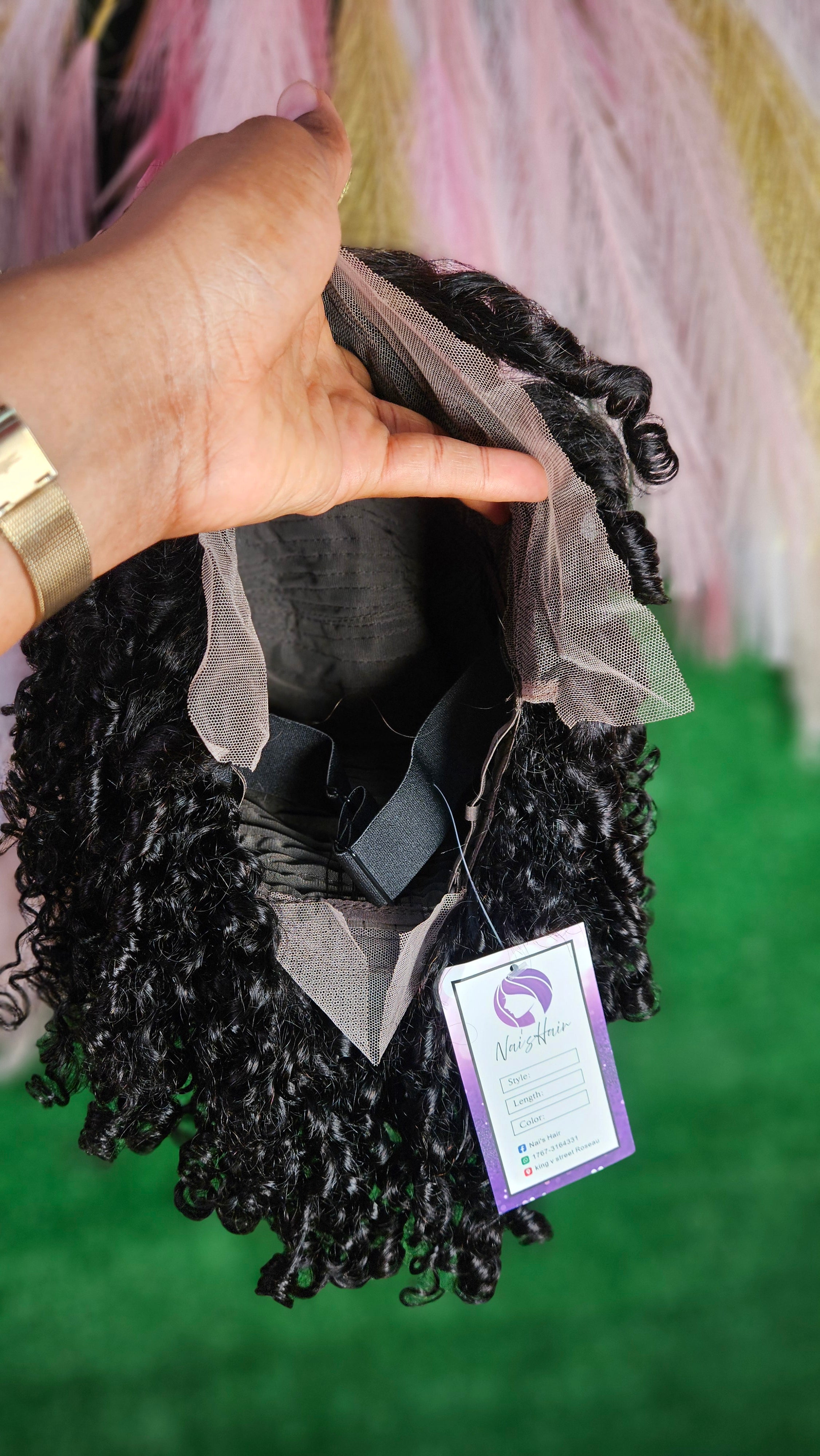 13x4 14" pixie curly wig