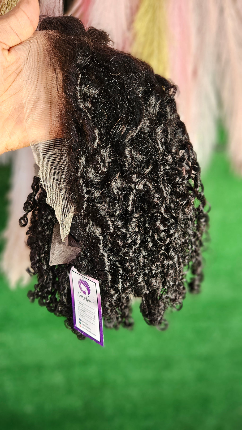 13x4 14" pixie curly wig