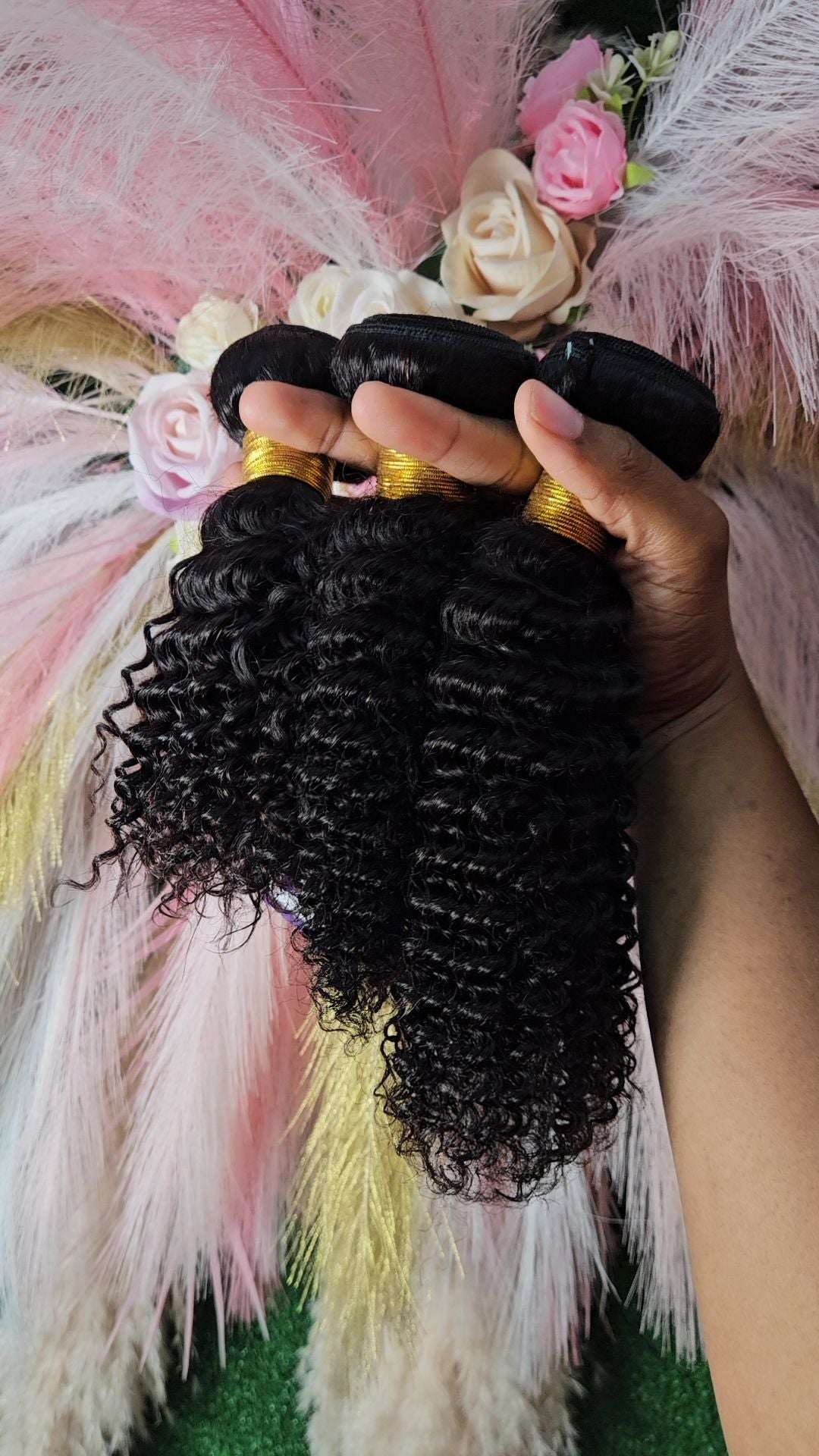 12,14,16" kinky curly bundles