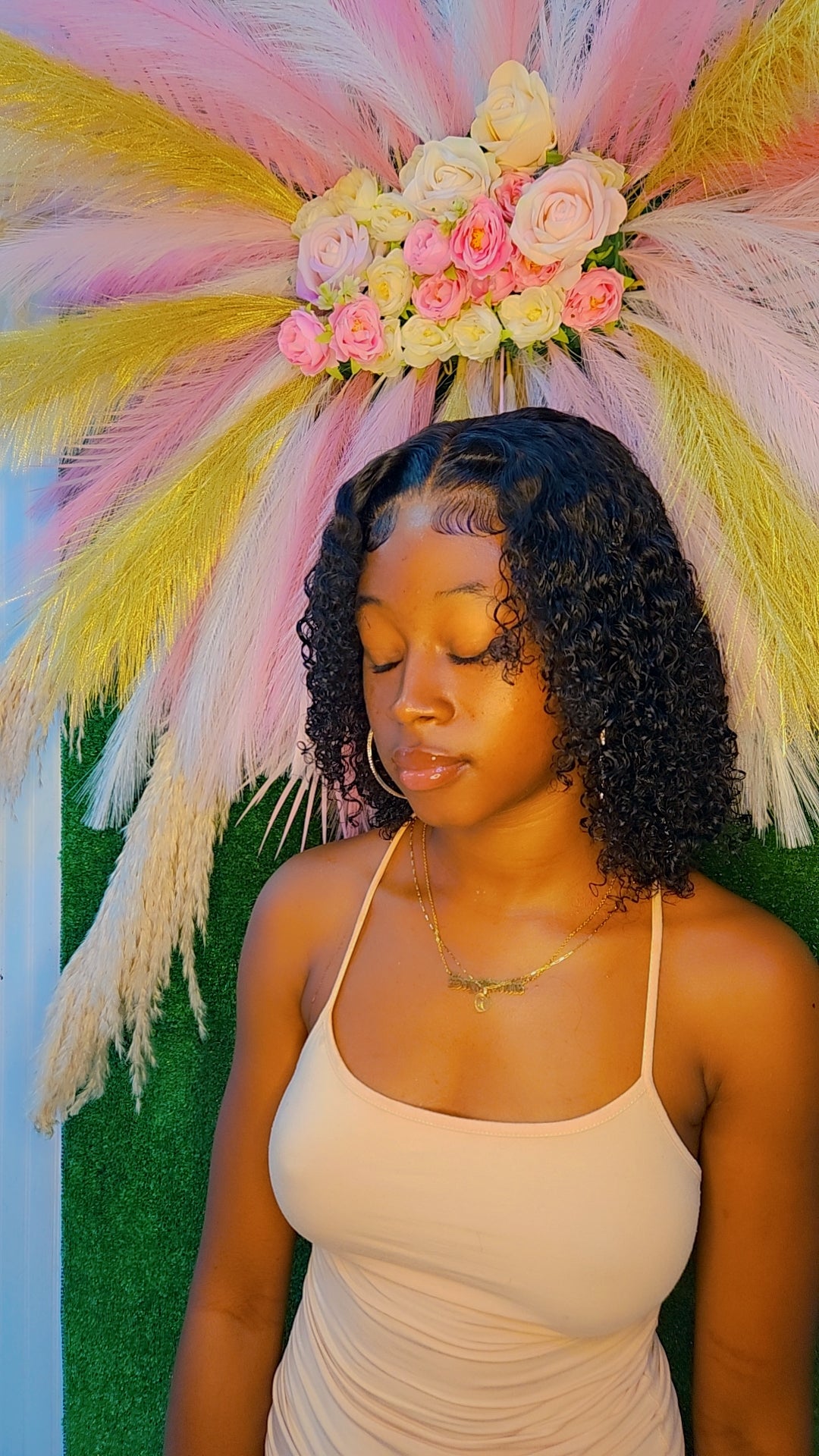 4x4 12" Jerry curl Bob wig