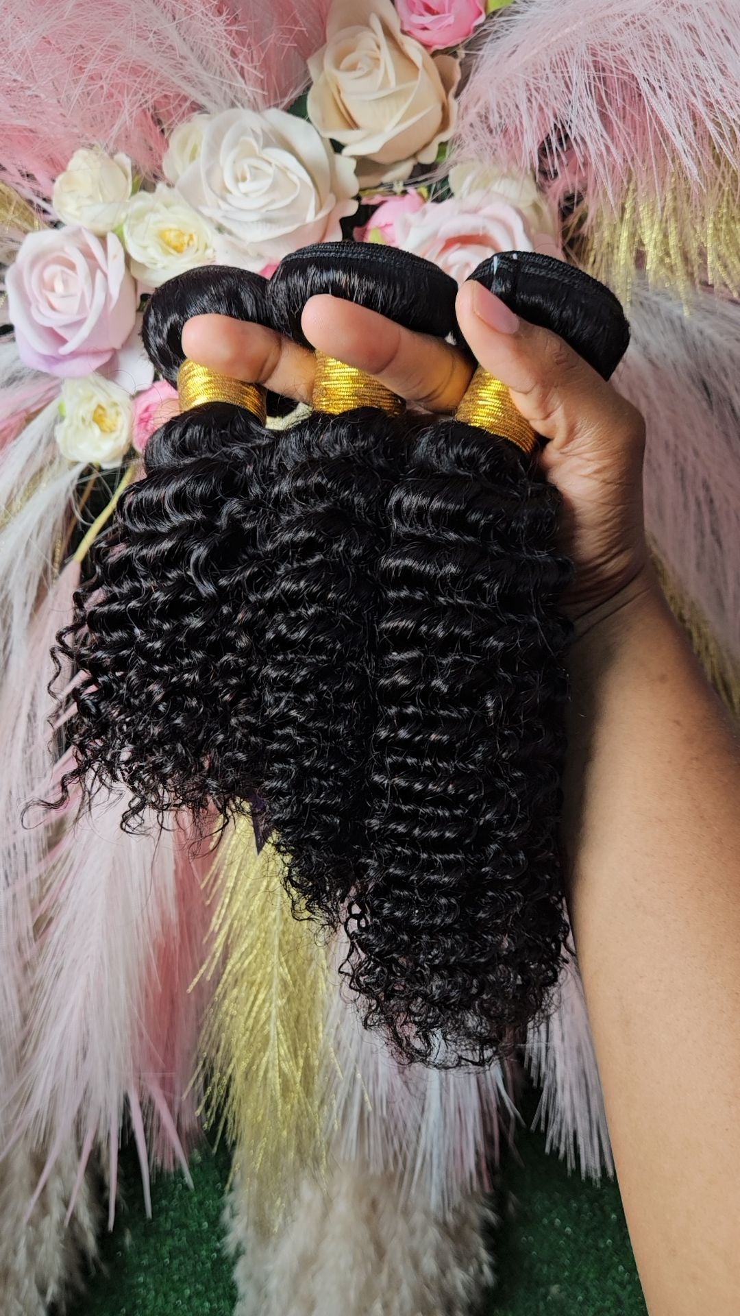 12,14,16" kinky curly bundles