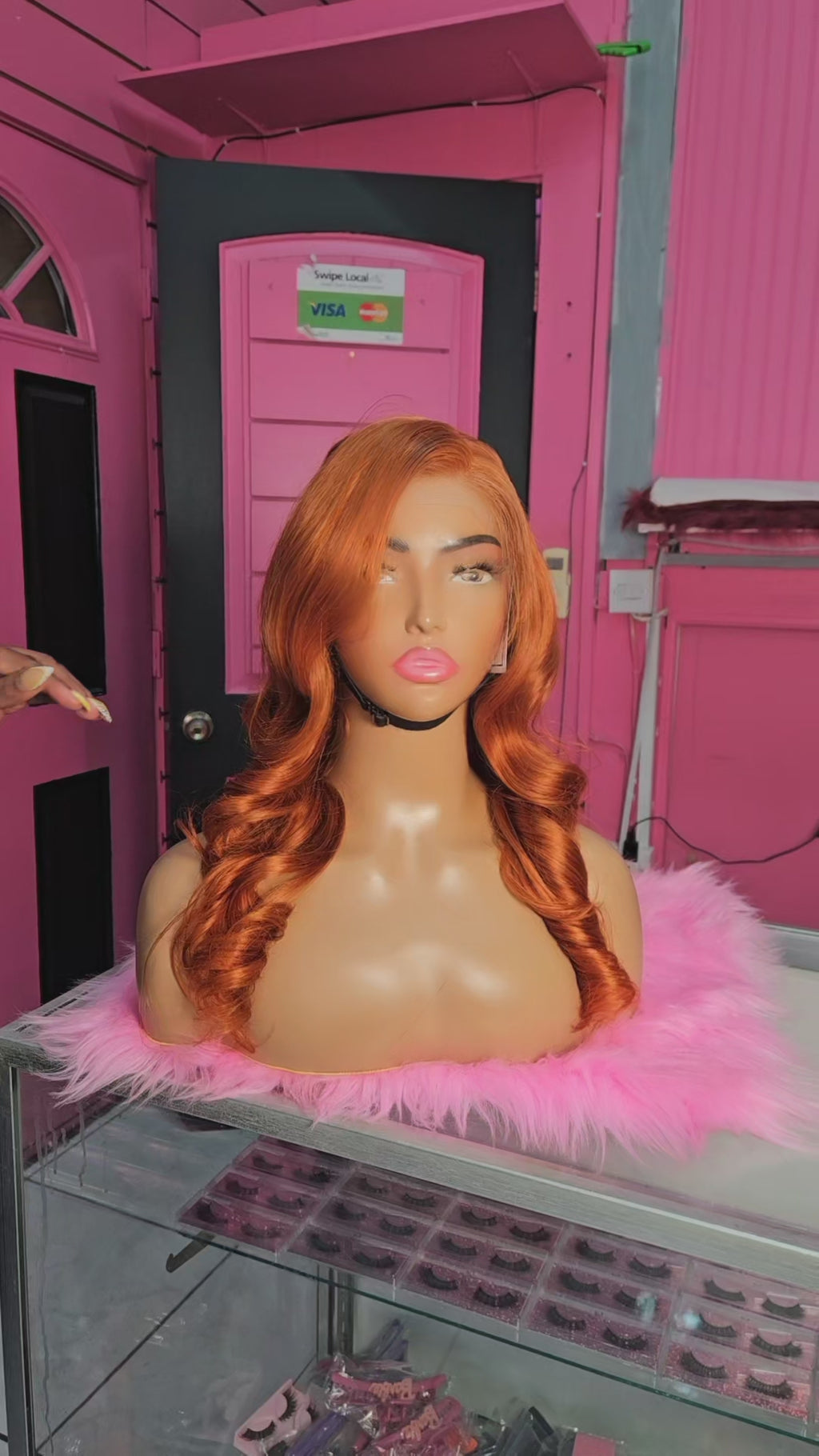 4x4 20" Ginger bodywave wig